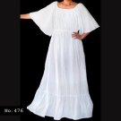No.476 - Handmade Plus Size 1X,2X,3X,4X,5X,6X,7X Gypsy Bohemian Bell Sleeve Maxi Dress