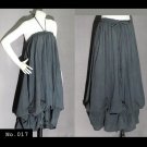 No.017 - Plus Size Clothing 1X,2X,3X,4X,5X,6X,7X Women's Pumpkin Strapless Dress Maxi Skirt