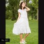 No.357 - Clothing Plus Size 1X,2X,3X,4X,5X,6X,7X White Cotton Sleeveless Boho Flowy Mini Dress