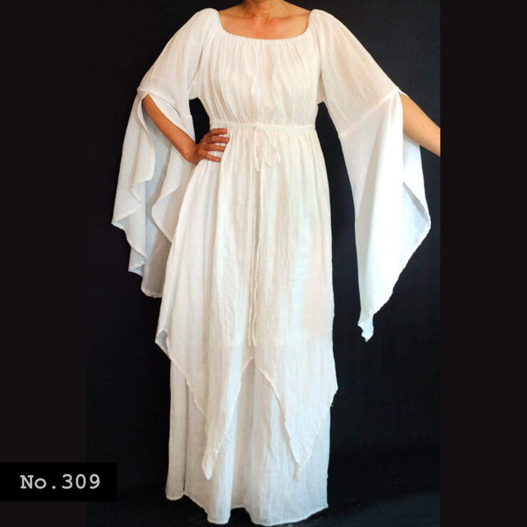 No.309 - Plus Size Clothing 1X,2X,3X,4X,5X,6X,7X Gypsy Bohemian Hippie Women's Maxi Dress