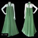No.058 - Clothing Plus Size 1X,2X,3X,4X,5X,6X,7X Gauze Cotton Halter Gypsy Boho Flowy Maxi Dress
