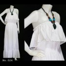 No.024 - Plus Size Clothing 1X,2X,3X,4X,5X,6X,7X Women's Informal Wedding Maxi Bohemian Dress