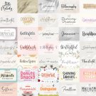Handlettered Font Bundle 200 Fonts Cricut, Commercial Use Handwritten