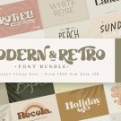 Modern and Retro Font Bundle – Vintage Typography & Trendy Lettering Pack