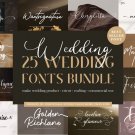 Wedding Calligraphy Font Calligraphy Font Bundle Elegant Script Fonts