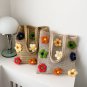 Handmade Rattan Woven Bag Women Flower Tote Bag Vintage Boho Straw Knitted Mesh Bag