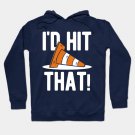 Autocross Auto Car Racing I'D Hit That Traffic Cone Hoodie