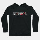 Ayrton Senna Mp4/4 Illustration With Typeface Hoodie