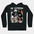 Bo Jackson Bo Knows Signature Vintage Legend Baseball Football Bootleg Rap Graphic Style Hoodie