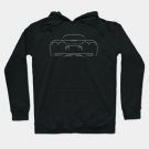 Chevrolet Corvette C5 Z06 - Rear Stencil, White Hoodie