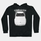 Corvette C4-White Hoodie