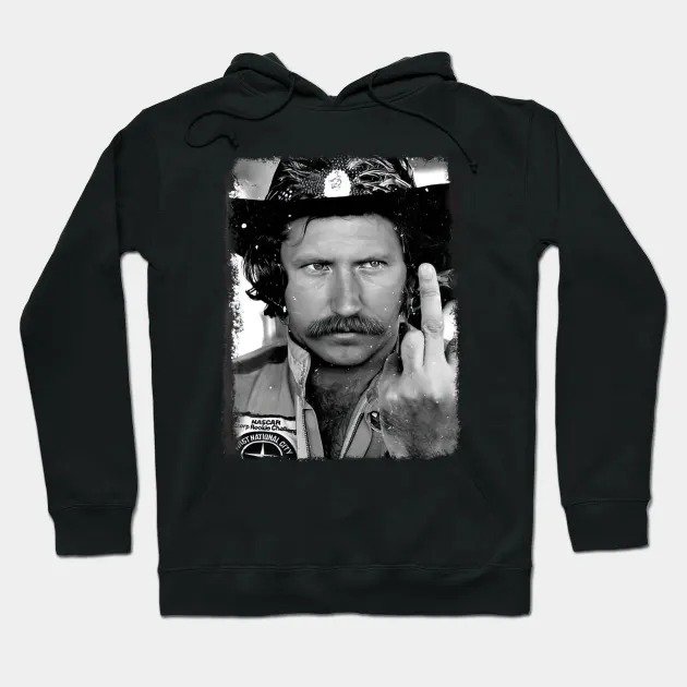 Dale Earnhardt Middle Finger Up Retro 90S Style Hoodie