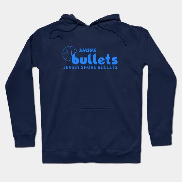 Defunct Jersey Shore Bullets Cba 1979 Hoodie