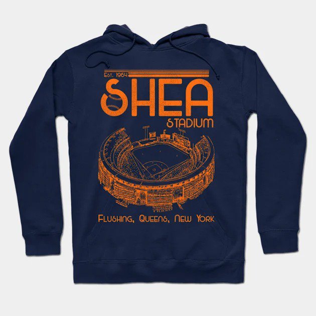 Defunct Shea Stadium New York Baseball Hoodie