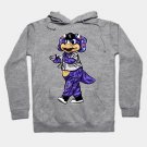 Dinger Triceratops Mascot Colorado Purple Hoodie