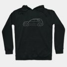 Ford Bronco Sport - Profile Stencil, White Hoodie