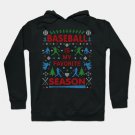 Funny Baseball Season Ugly Christmas Sweater Party Original Hoodie