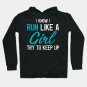Funny Running Runner Marathon Running Mom Girl Hoodie