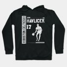 John Havlicek || White Retro Hoodie