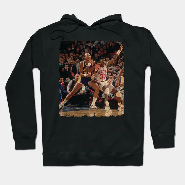 Kareem Abdul Jabbar Vs Patrick Ewing Hoodie