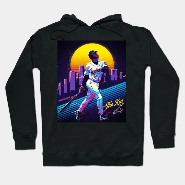 Ken Griffey Jr The Kid Basketball Legend Signature Vintage Retro 80S 90S Bootleg Rap Style Hoodie