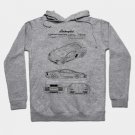 Lamborghini Aventador Patent Black Hoodie