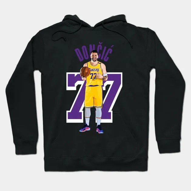 Luka Doncic La Lakers Vector Art Hoodie
