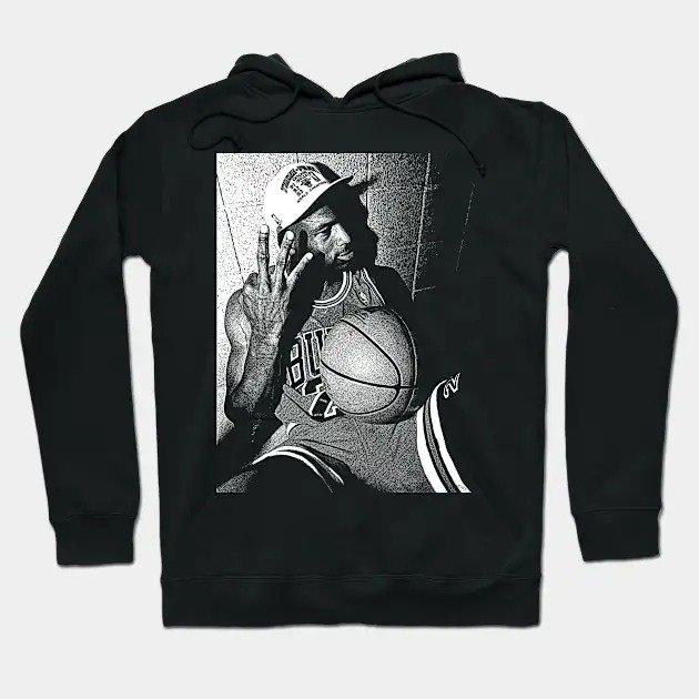 Michael Jordan Drawing Lines Artwork Hoodie