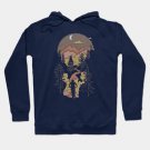 Mountain Biking Moon Bliss Trail Bike Rider Silhouette Browns Hoodie