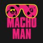 Official Band Shirts Macho Man Ooold School Neon Purple Heather Adult Hoodie