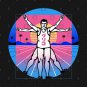 Running Vitruvian Man Hoodie