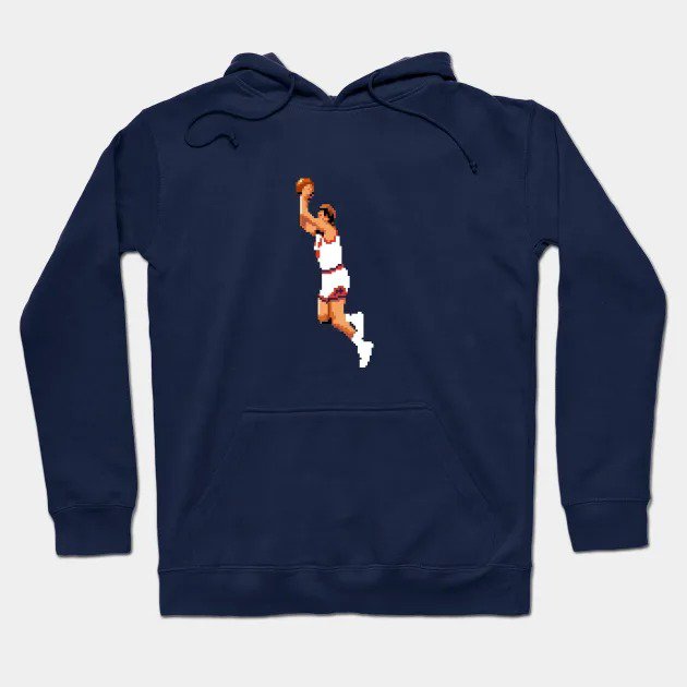 Tom Chambers Best Dunk Ever Pixel Hoodie