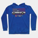 Usa Blue Grey N Silver Hoodie