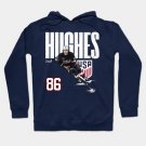 Usa Jack Hughes #86 Hockey Cartoon-Khjh8601 Hoodie