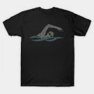 Love Swimming Typography' Awesome Swimming Gift T-Shirt