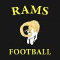 Rams Football Retro Design T-Shirt