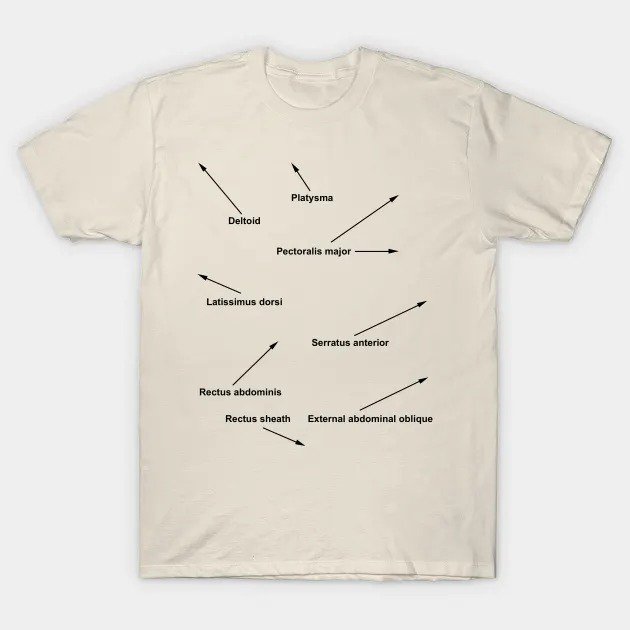 Muscle Shirt (Black Text) T-Shirt