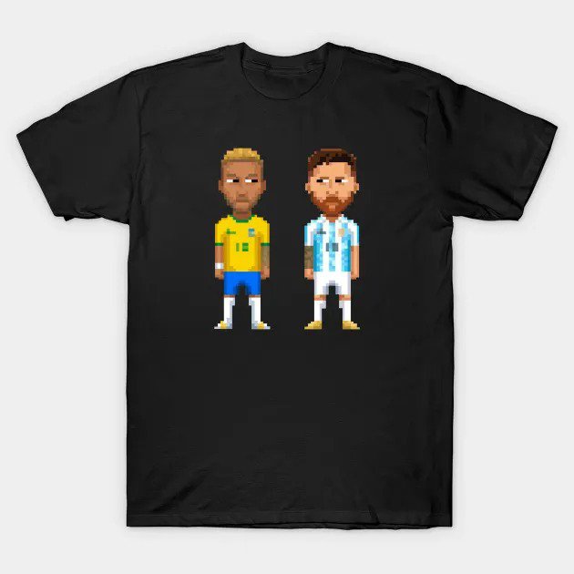Neymar X Messi 8Bit T-Shirt