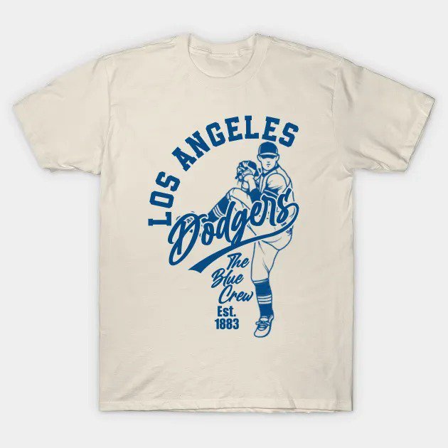 Los Angeles Dodgers By Semrawud T-Shirt