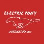 Mustang Mach-E - Electric Pony In White T-Shirt