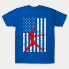 Softball Pitching American Flag Fastpitch Softball Pitcher T-Shirt