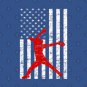 Softball Pitching American Flag Fastpitch Softball Pitcher T-Shirt