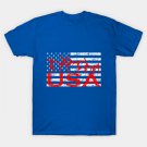 American Flag Gymnastics T-Shirt Usa Tumbling Team T-Shirt