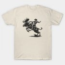 Moose Rodeo Rider - Elk Cowboy - Rodeo T-Shirt