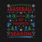 Funny Baseball Season Ugly Christmas Sweater Party Original T-Shirt