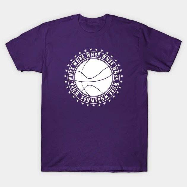 Wnba || Circle White | Logo Type || V7 T-Shirt