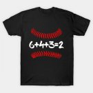 6432 Baseball Math Double Play T-Shirt