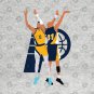 Tyrese Haliburton & Reggie Miller Indiana Pacers Vs Knicks Collage T-Shirt