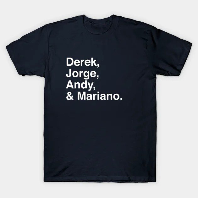 Yankees Core Four - White T-Shirt