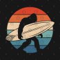 Surfing Bigfoot Sunset T-Shirt